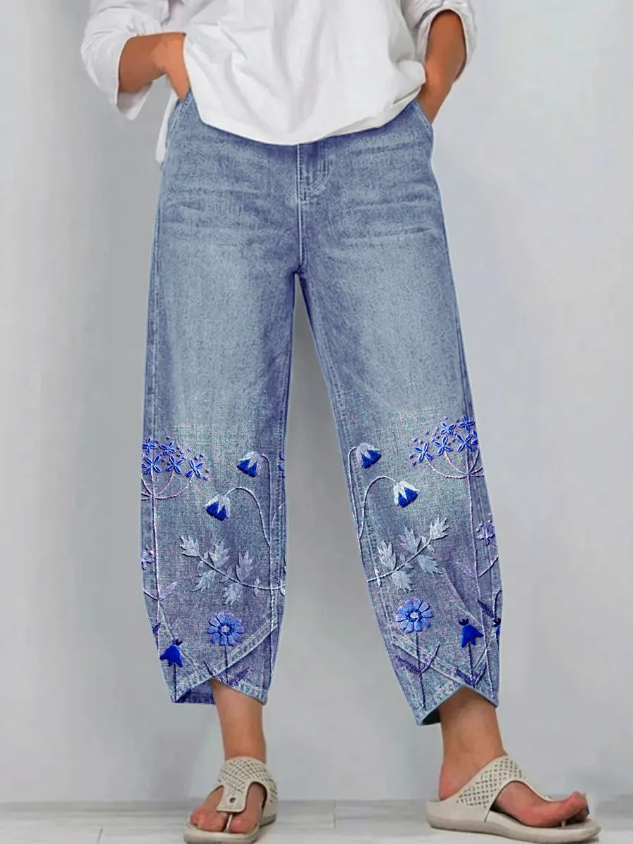 Georgina | Casual Floral Loose Pants