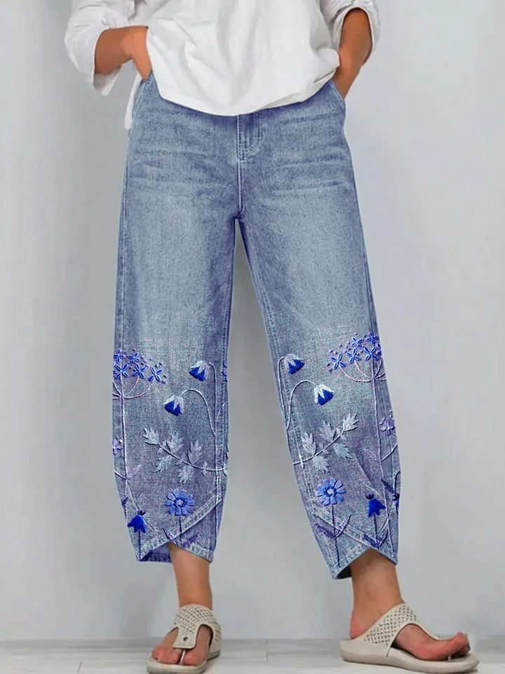 Georgina | Casual Floral Loose Pants