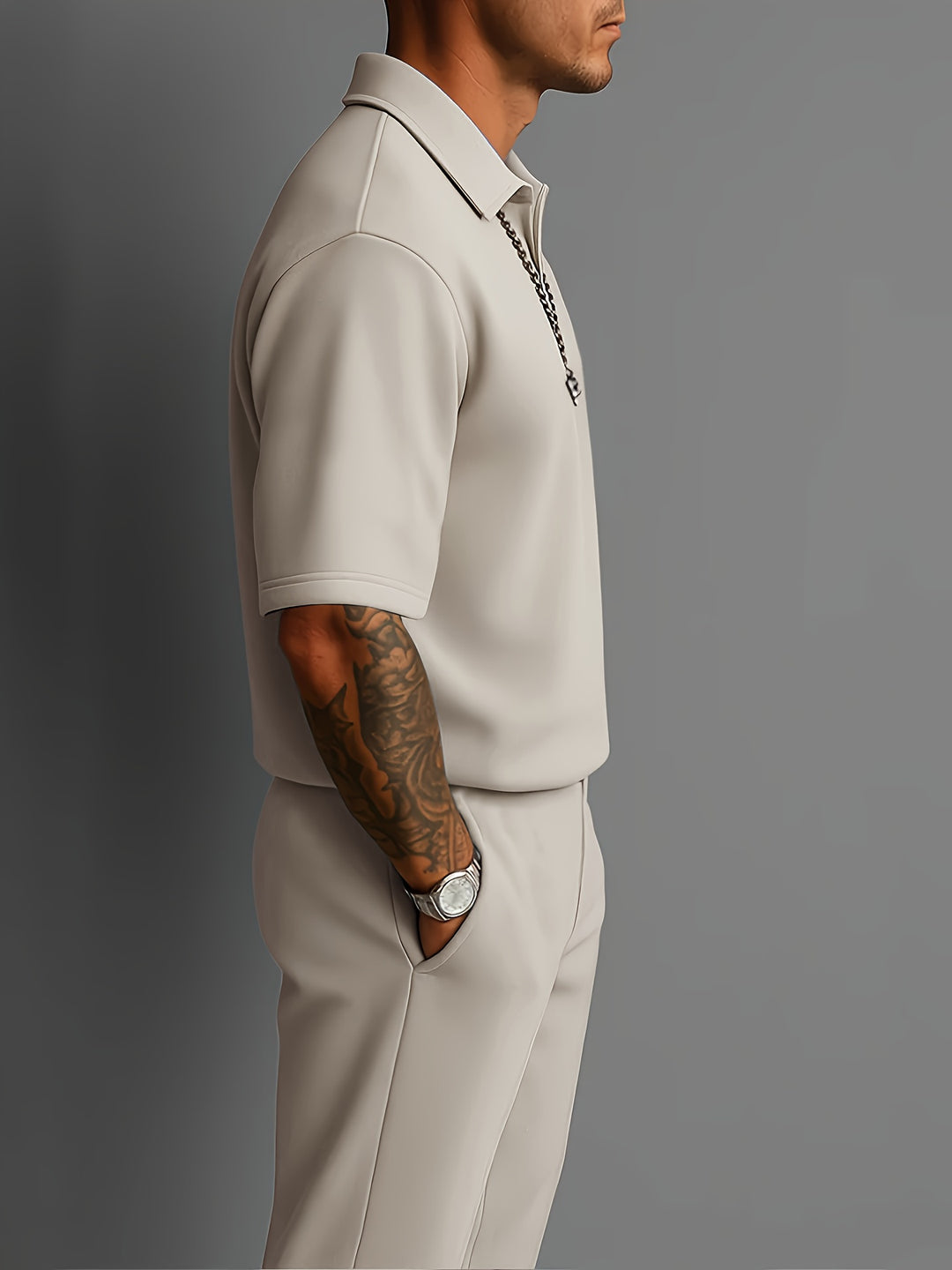 Rhett | Refined Short-Sleeve Two-Piece Set