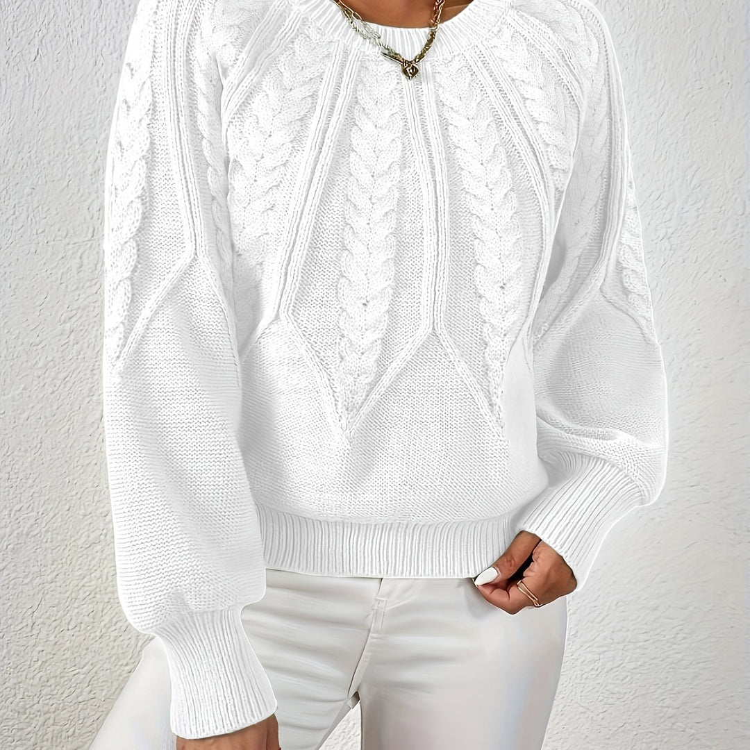 Astrid | Cable-Knit Round-Neck Sweater