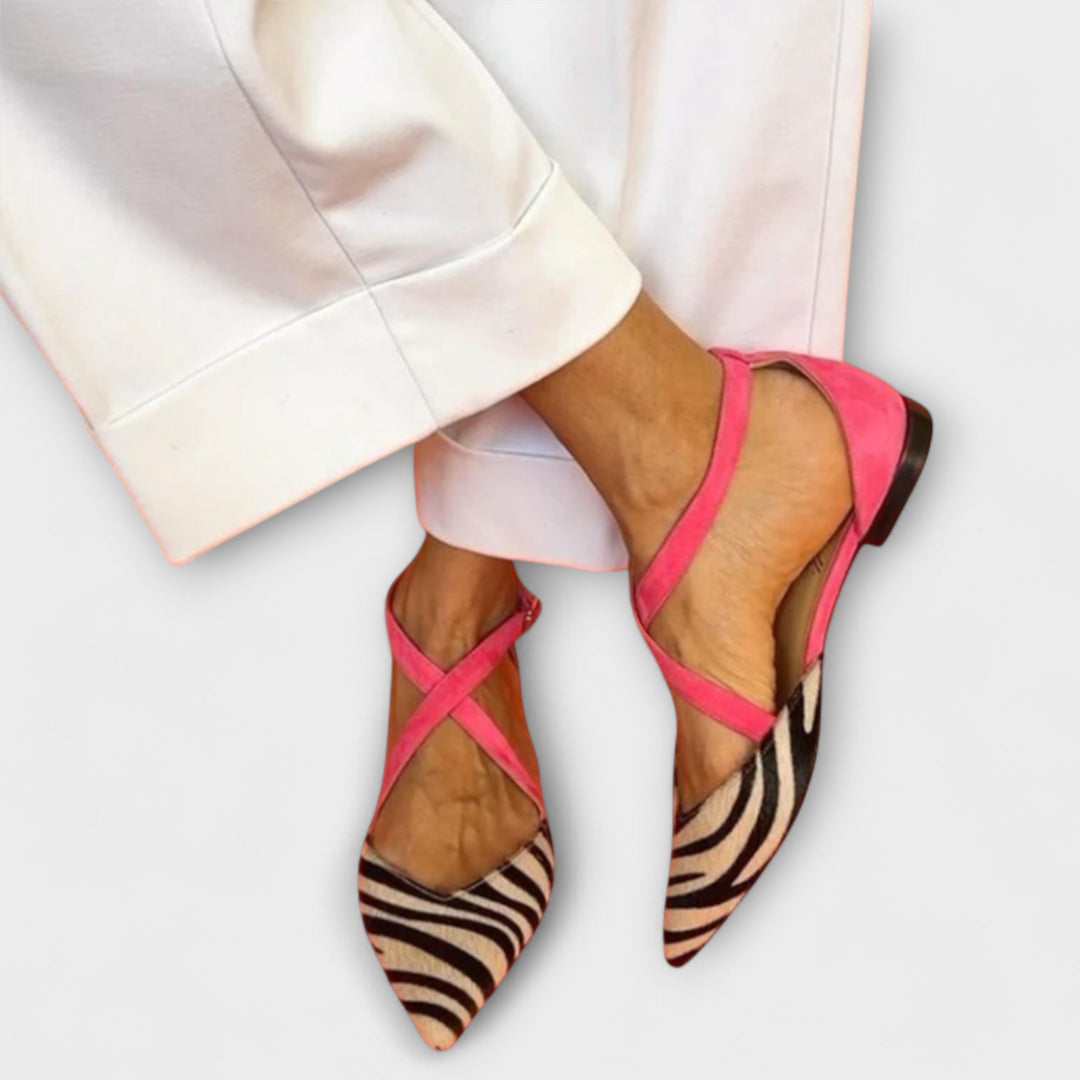 Felina | Stylish Cross Strap Loafers