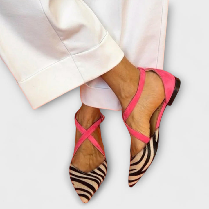 Felina | Stylish Cross Strap Loafers