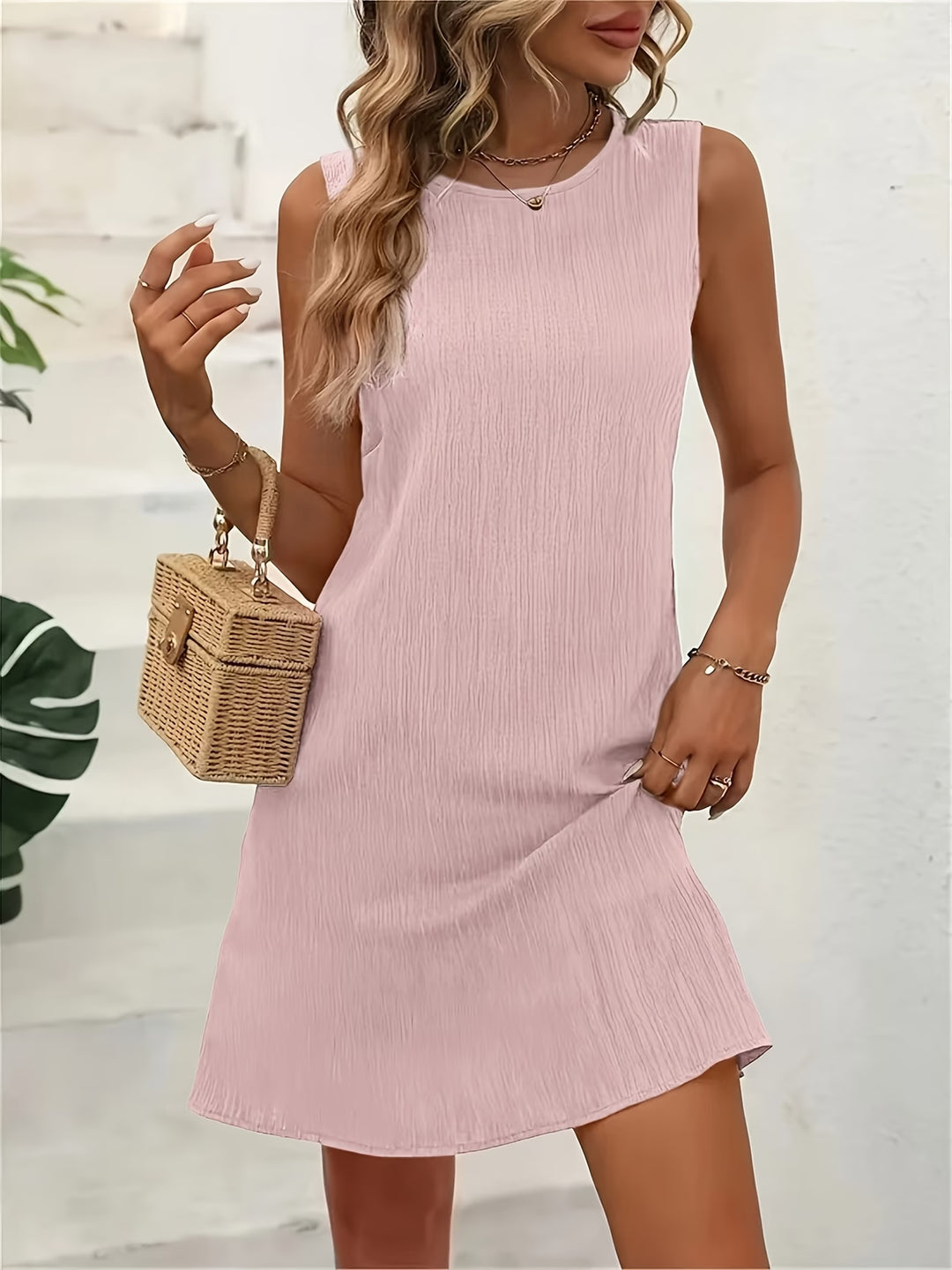 Lara | Casual Round Neck Sleeveless Dress