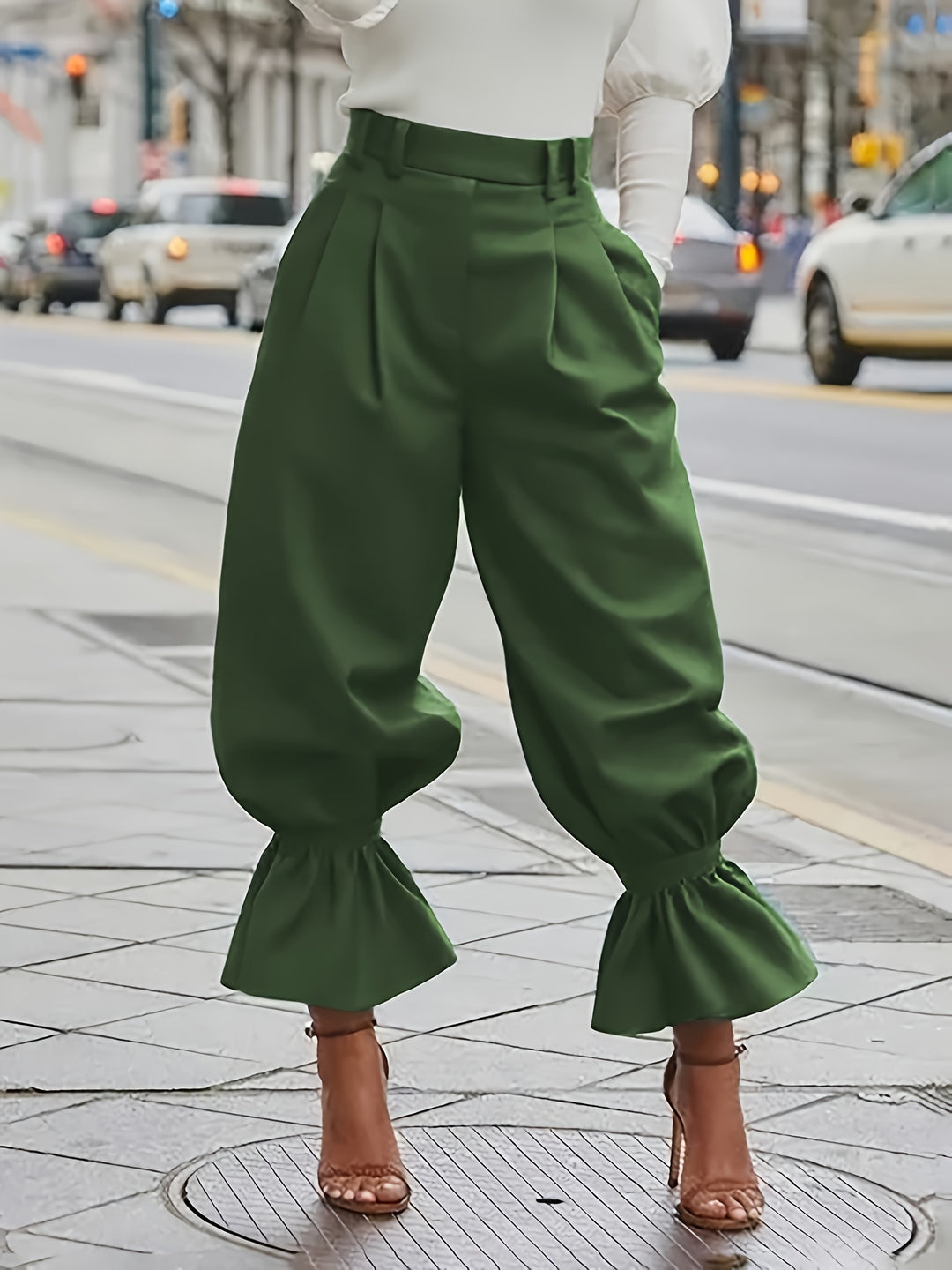 Iris | High-Waist Lantern Trousers