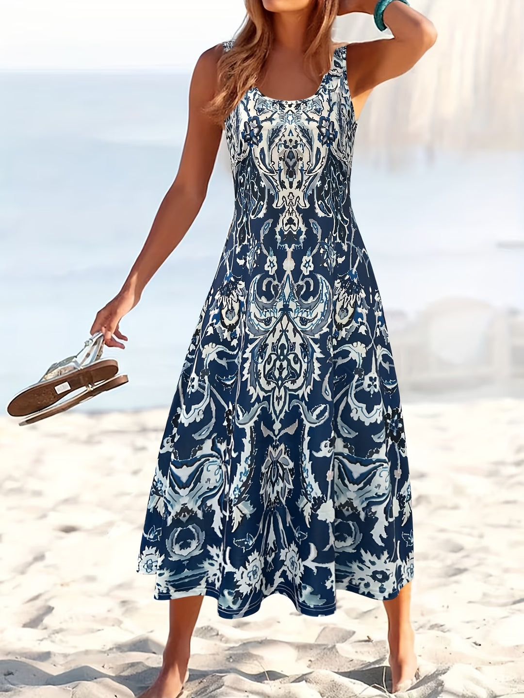 Yvonne | Sleeveless Floral Summer Dress