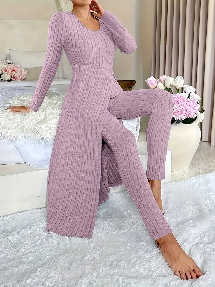 Gemma | Ribbed Lounge Two-Piece Set