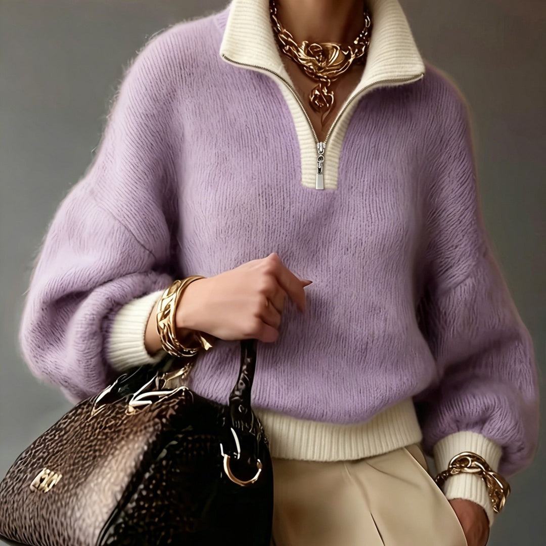 Sylvie | Relaxed Half-Zip Sweater