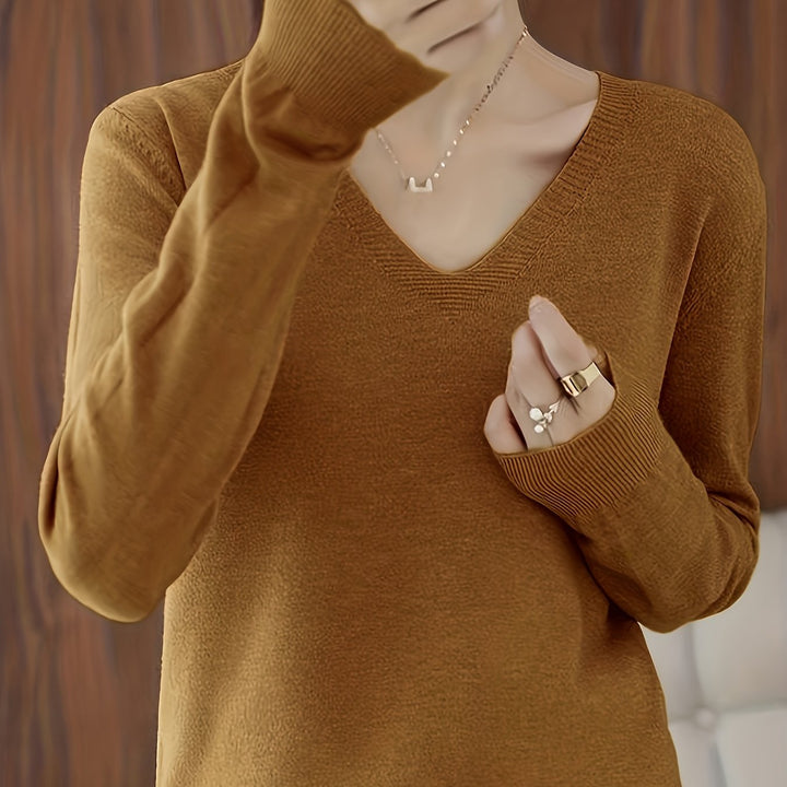Deborah | Relaxed V-Neck Sweater