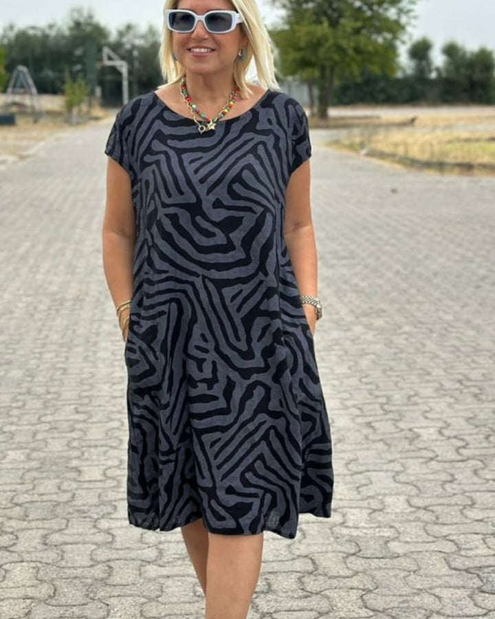 AVANILLE | ROUND NECK DRESS