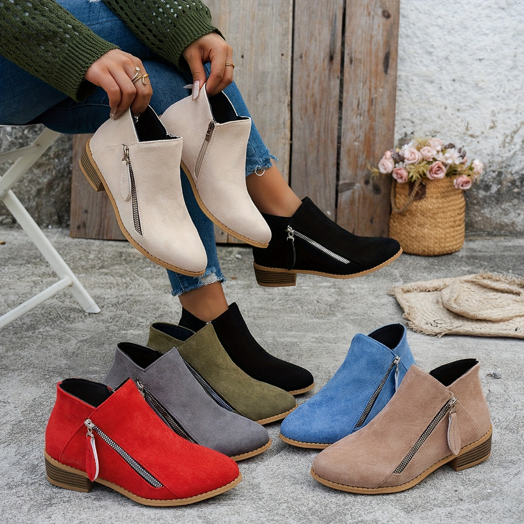 Winifred | Timeless Side-Zip Ankle Boots