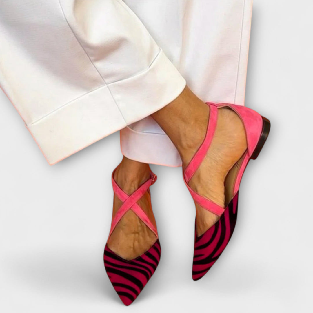 Felina | Stylish Cross Strap Loafers