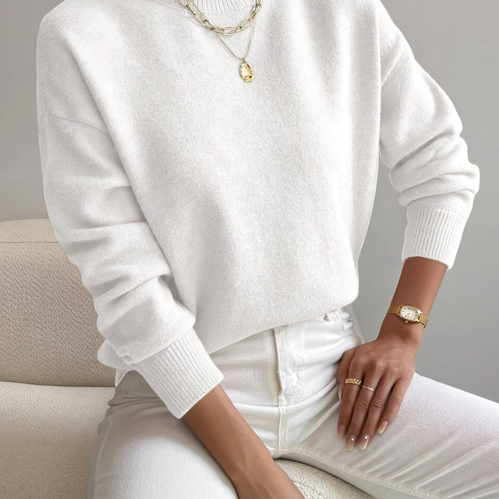 Simone | Relaxed Mock Neck Jumper