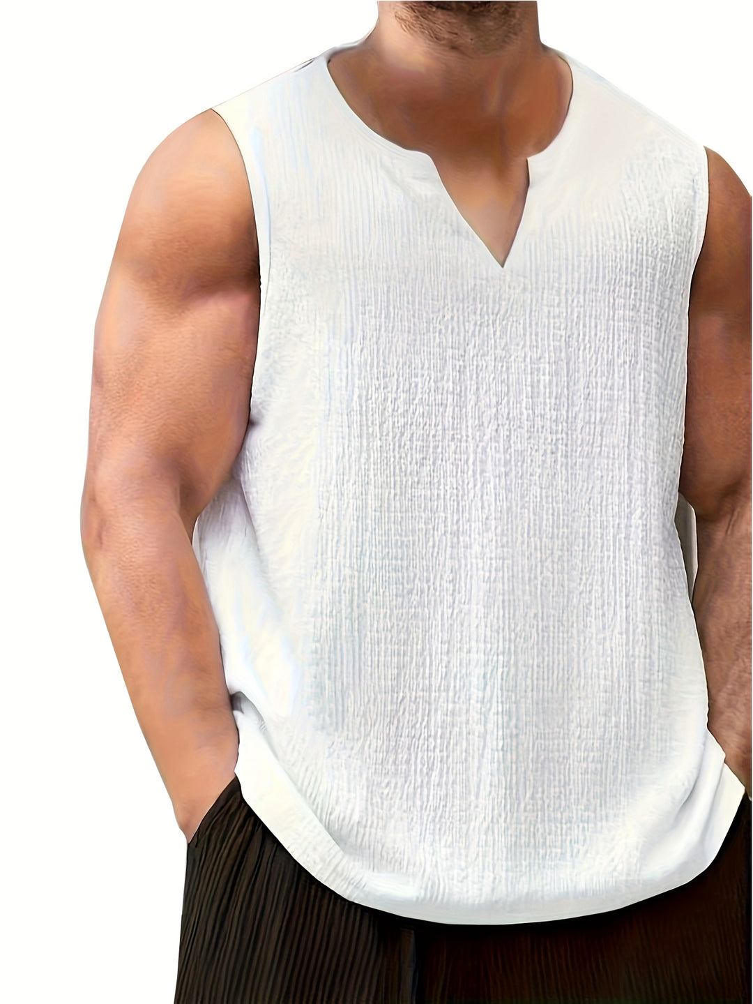 Damon | Relaxed V-Neck Tank Top
