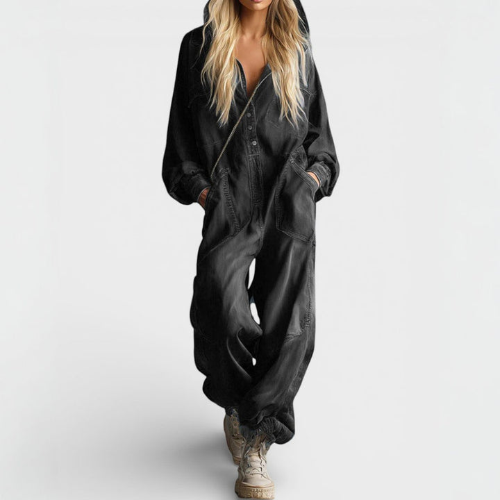 Alice | Long-Sleeve Hoodie Jumpsuit