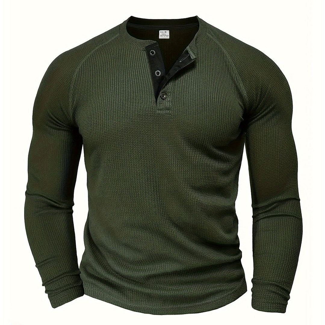 Tobias | Refined Button-Placket Henley Top