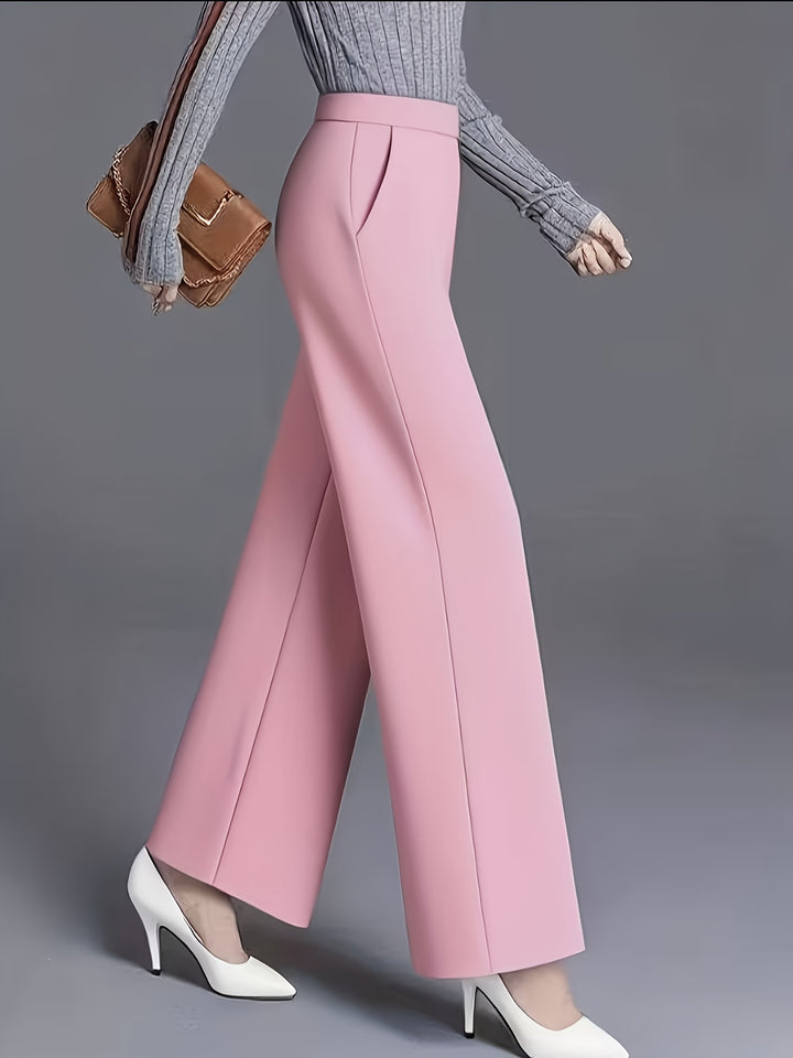 Marlene | High-Waisted Straight-Leg Trousers