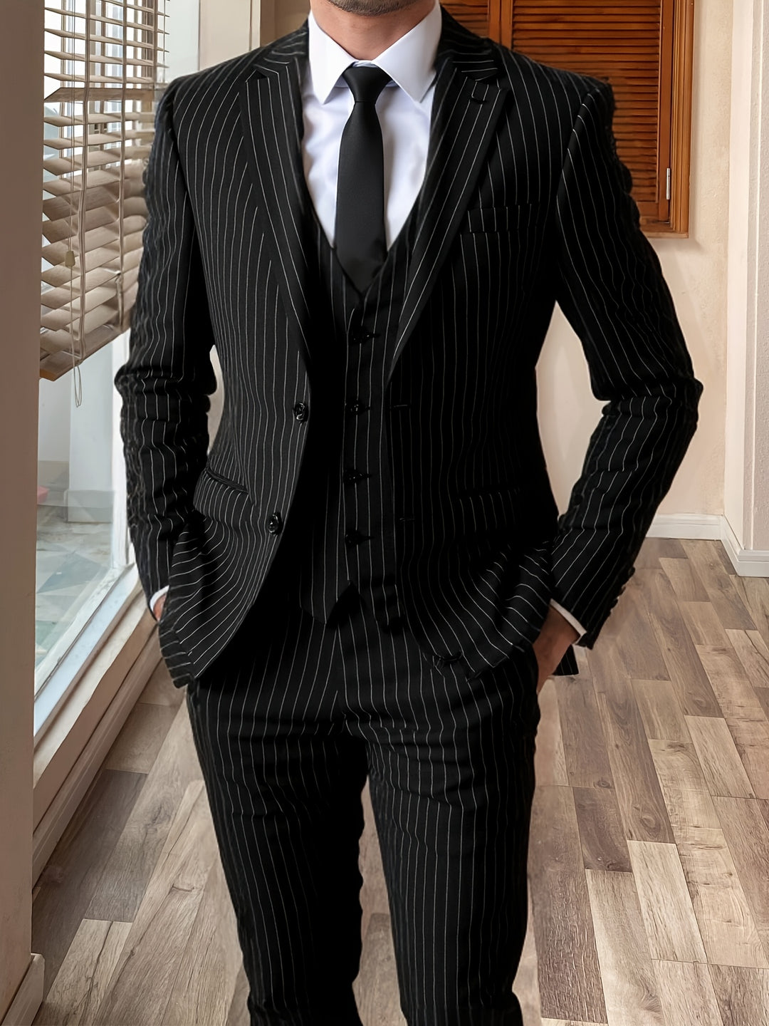Maxwell | Pinstripe Three-Piece Suit