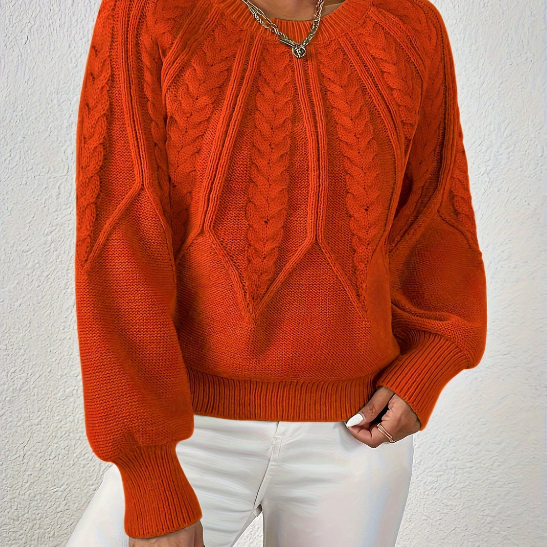 Astrid | Cable-Knit Round-Neck Sweater