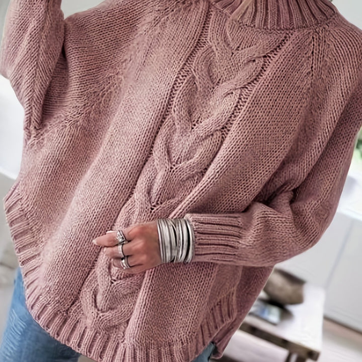 Judith | Cable-Knit High-Neck Sweater