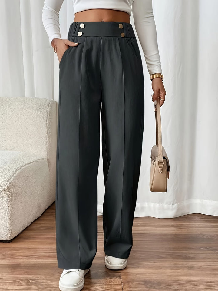 Emillia | Elegant Straight-Leg Office Pants