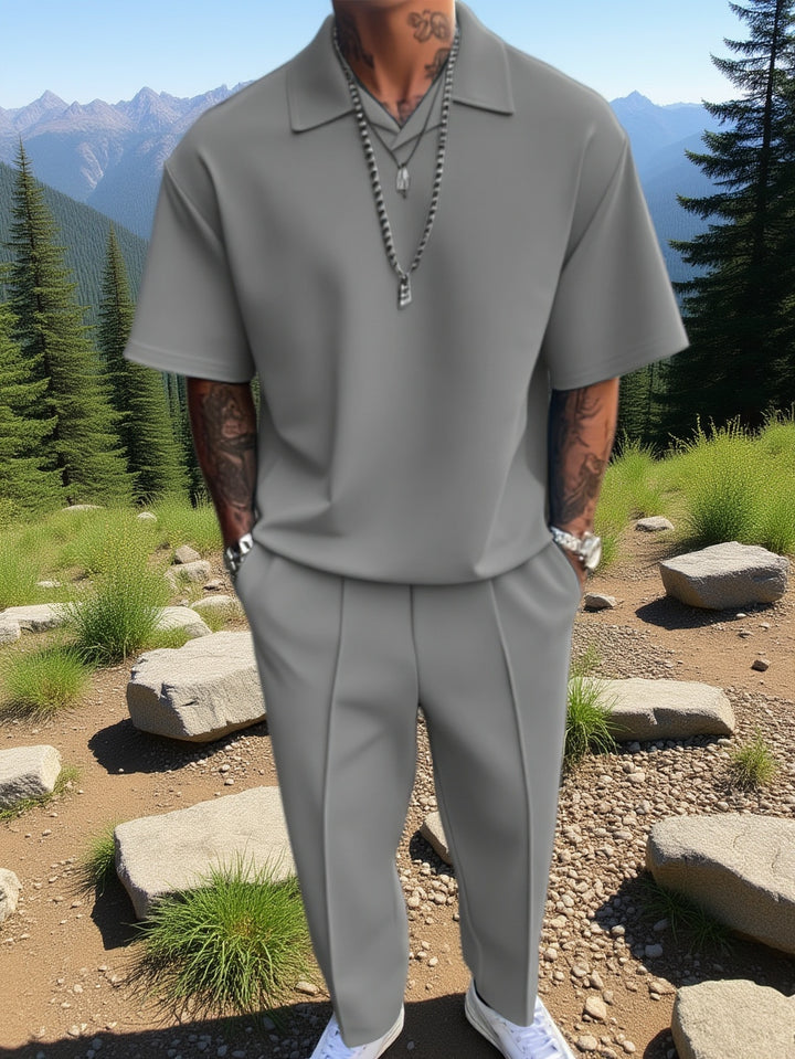 Rhett | Refined Short-Sleeve Two-Piece Set