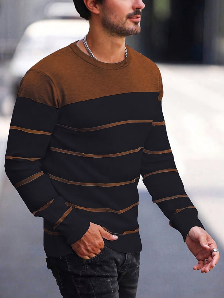 Rory | Colour-Block Striped Pullover