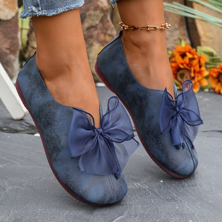 Lucinda | Butterfly Ribbon Lightweight Slip-On Shoes