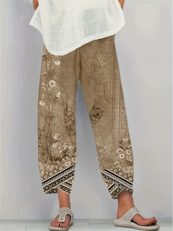 Amanda | Classic Vintage Floral Pants