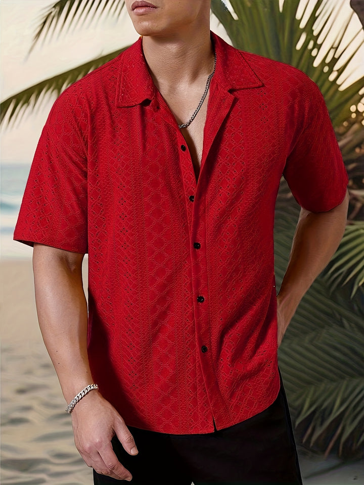 Rhett | Textured Short-Sleeve Casual Shirt