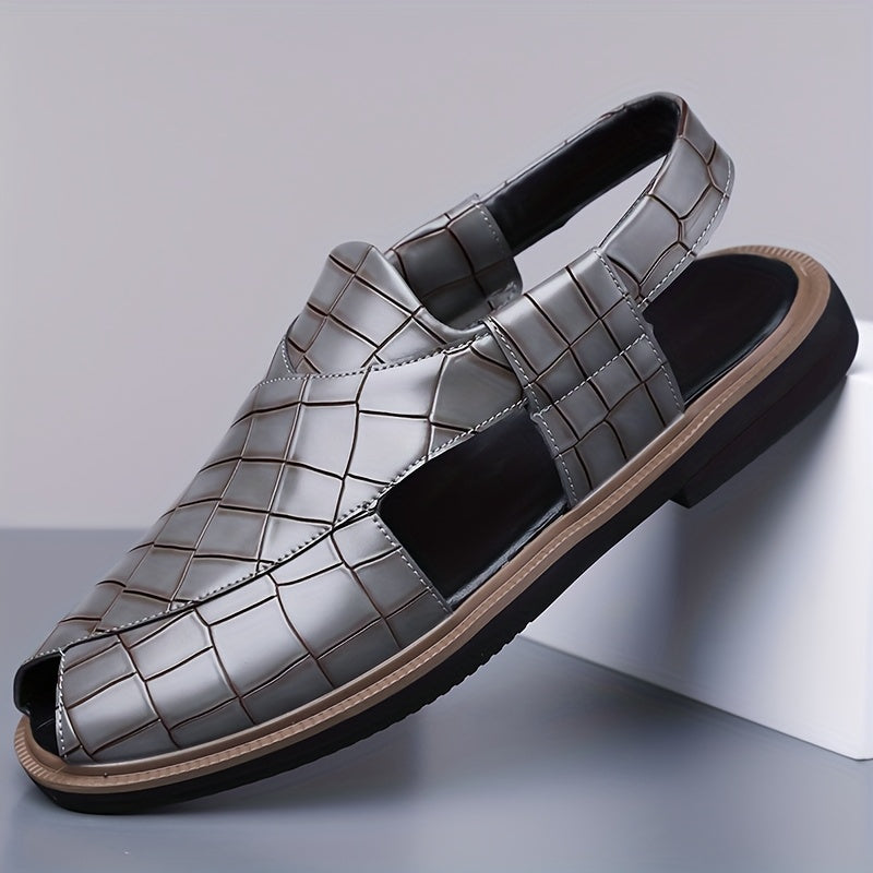 Nathaniel | Woven-Effect Slip-On Sandals