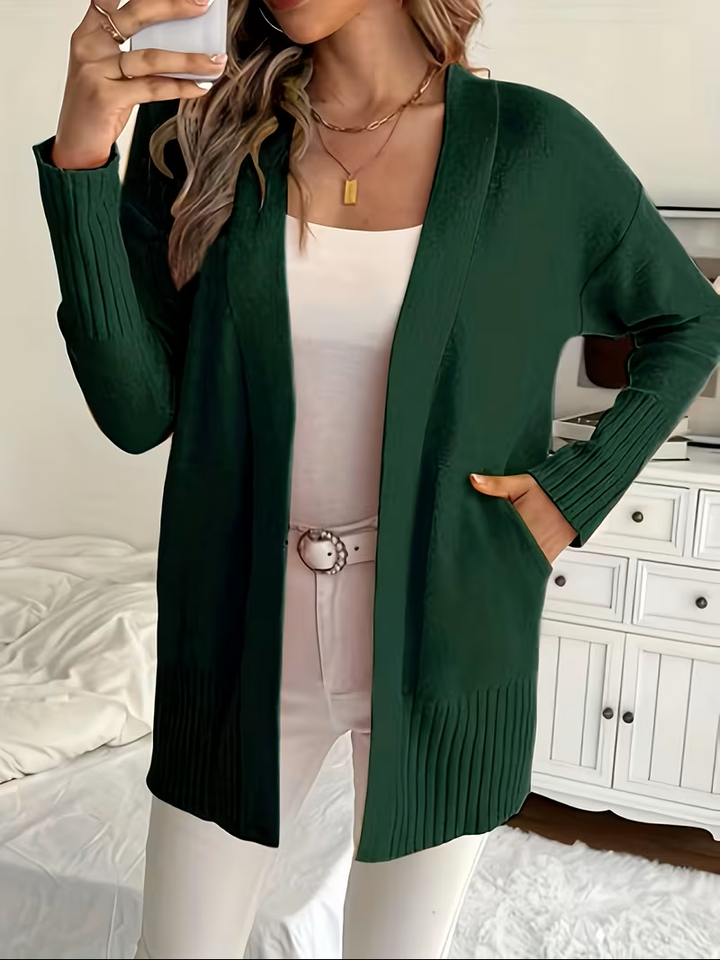 Sabine | Draped Open-Front Cardigan