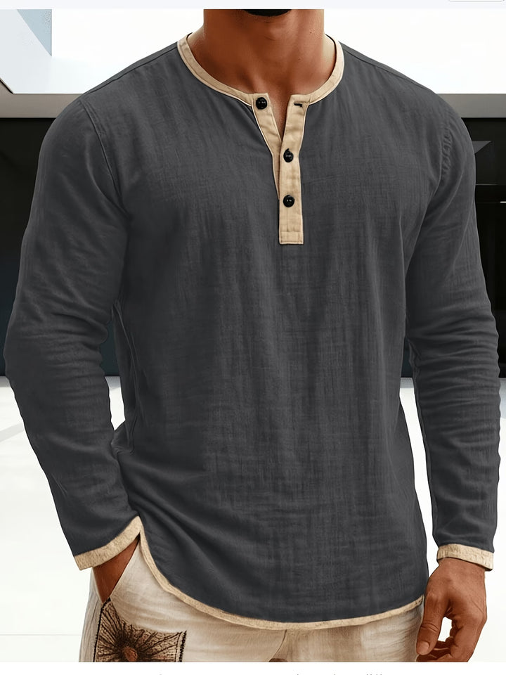 Colton | Casual Long Sleeve Button Summer Shirt