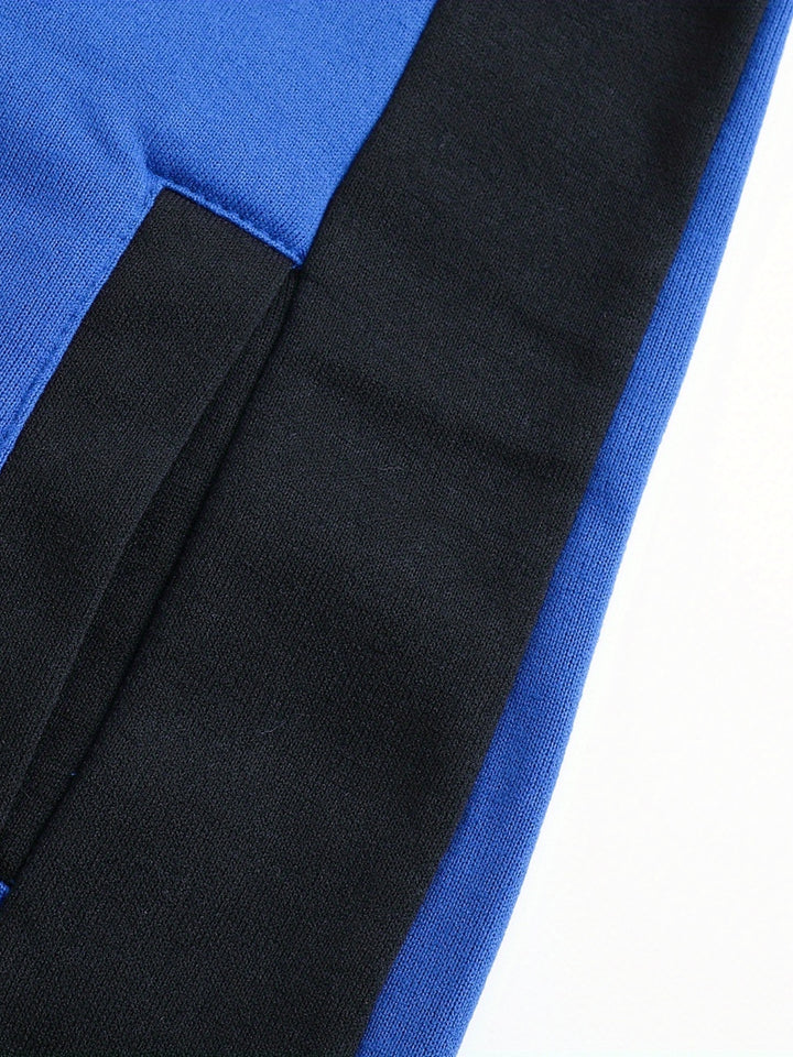 Xavier | Colour Block Zip-Up Hooded Jacket