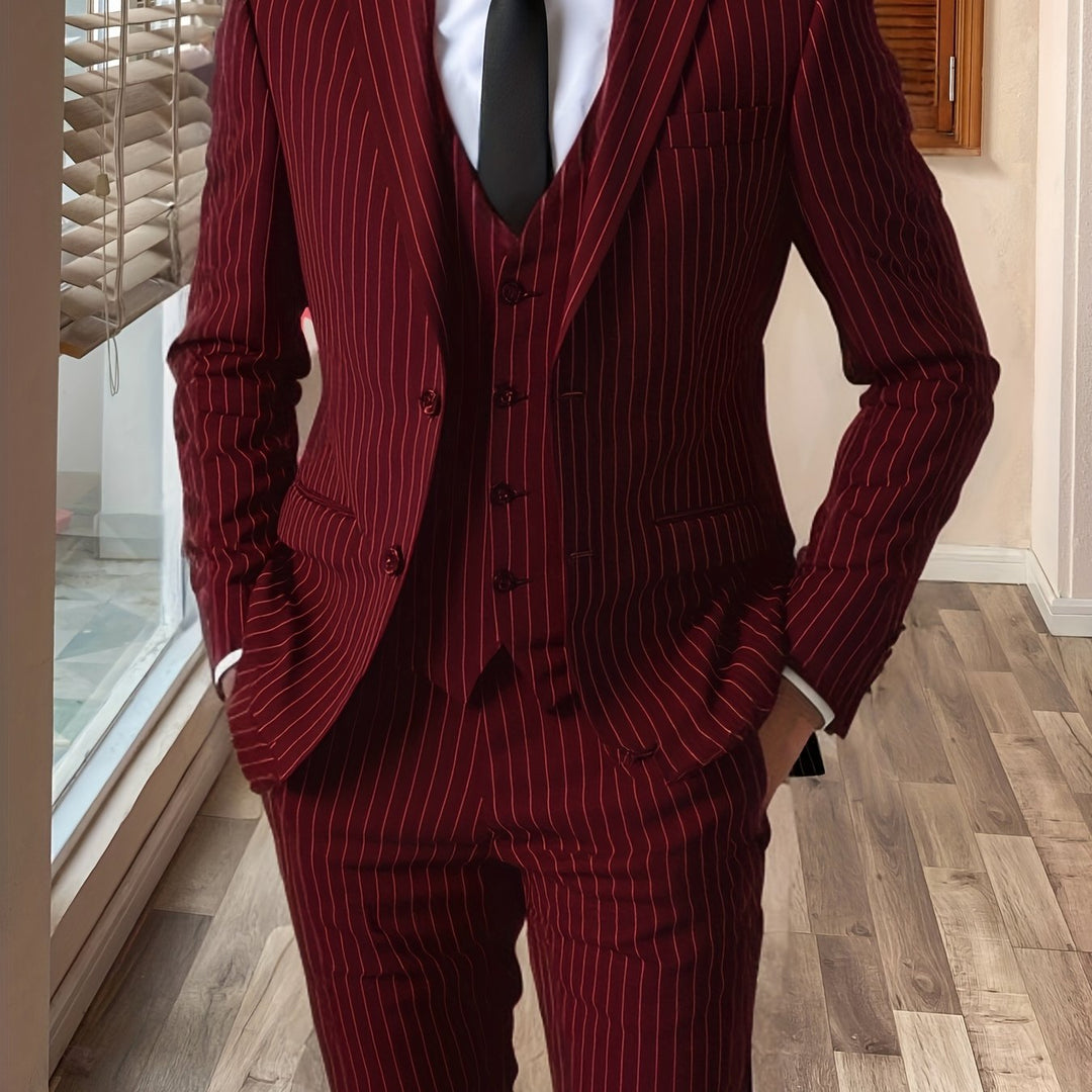 Maxwell | Pinstripe Three-Piece Suit