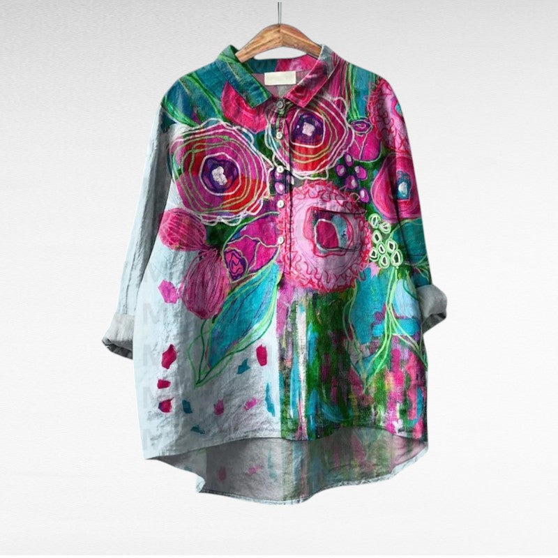 Amaya | Classic Multicolour Floral Blouse