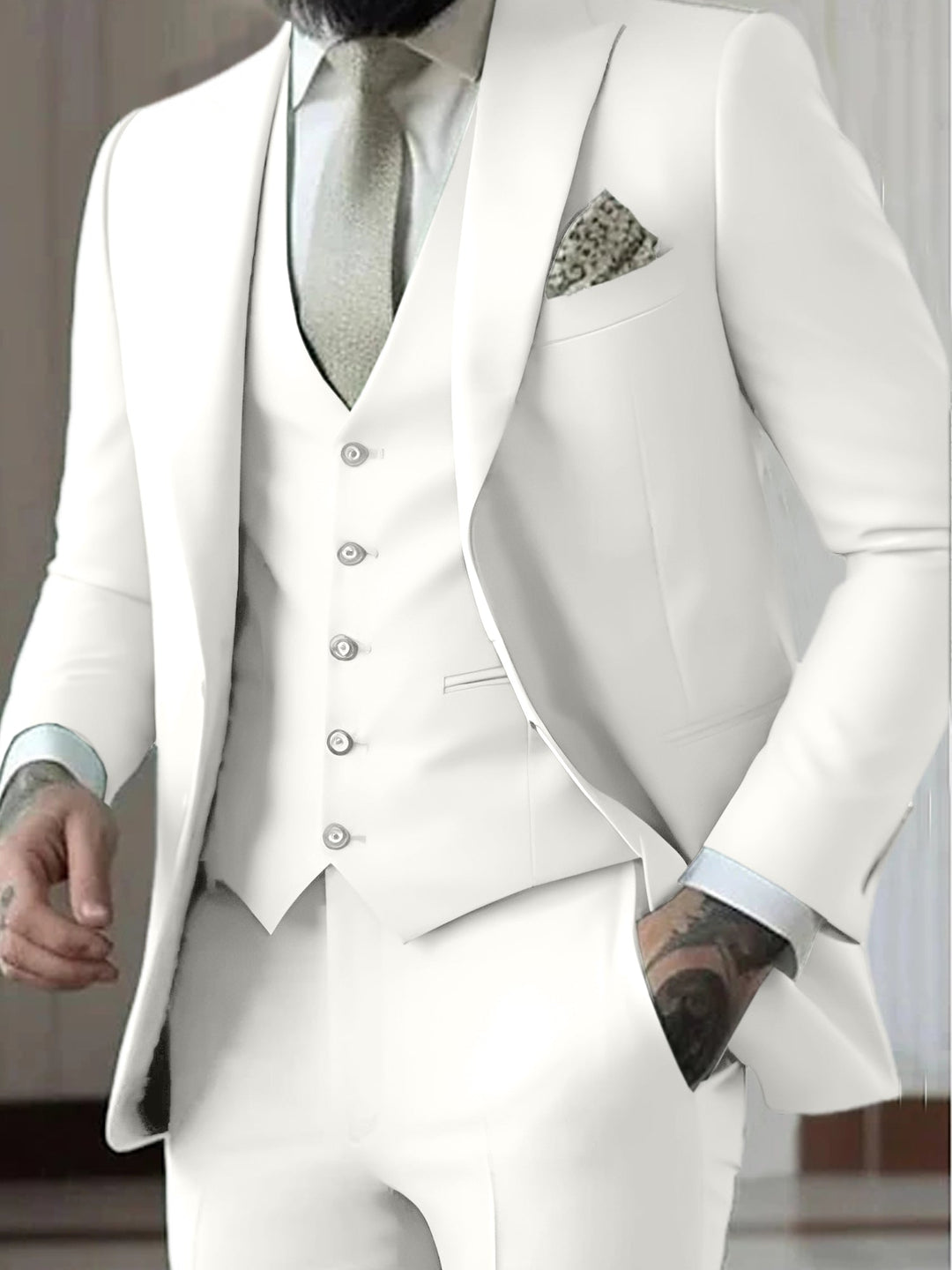 Declan | Classic Single Breasted One-button 3 Pieces Suit