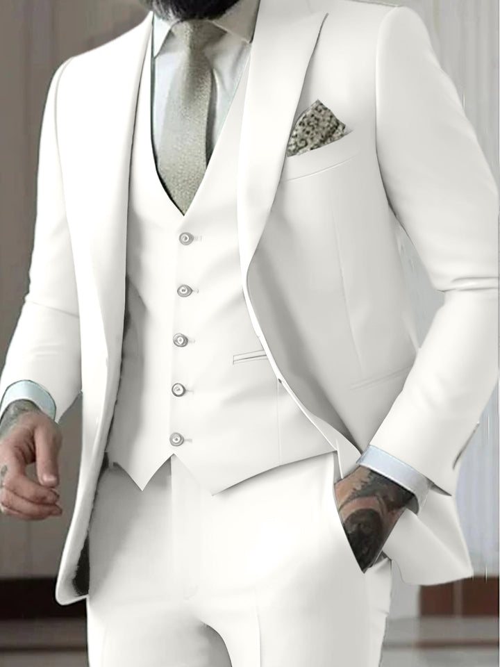 Declan | Classic Single Breasted One-button 3 Pieces Suit
