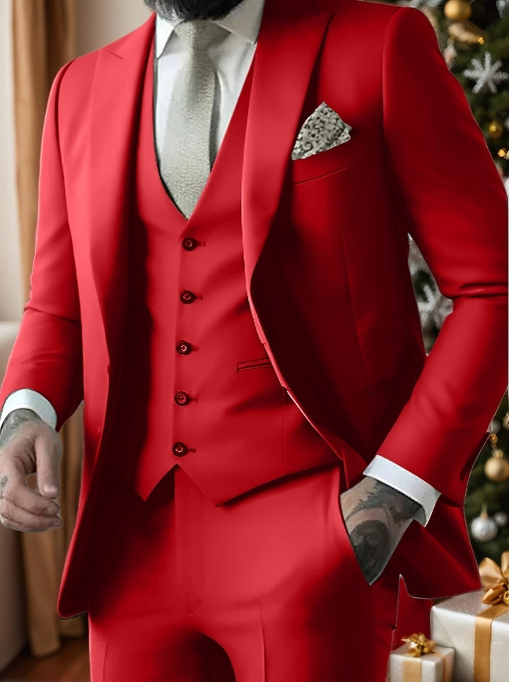 Declan | Classic Single Breasted One-button 3 Pieces Suit
