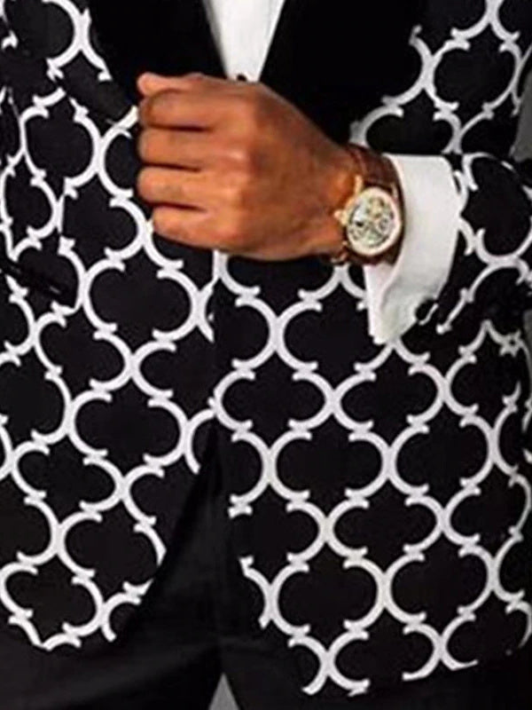 Nathan | Stylish Checkered Single Breasted Suit