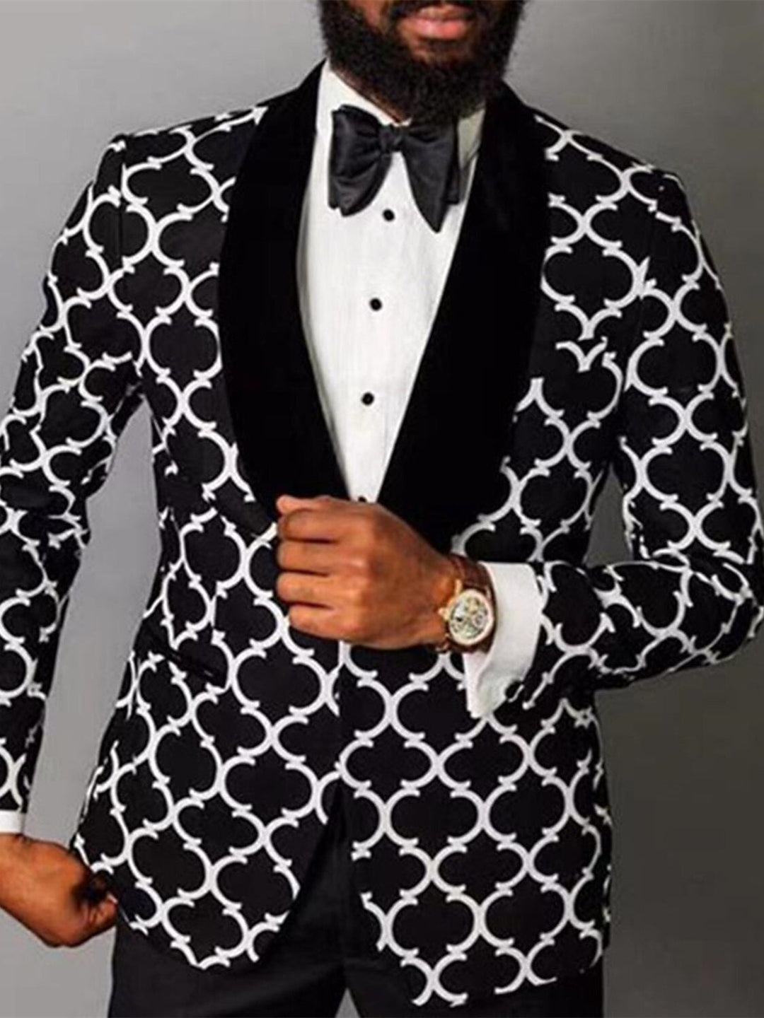Nathan | Stylish Checkered Single Breasted Suit