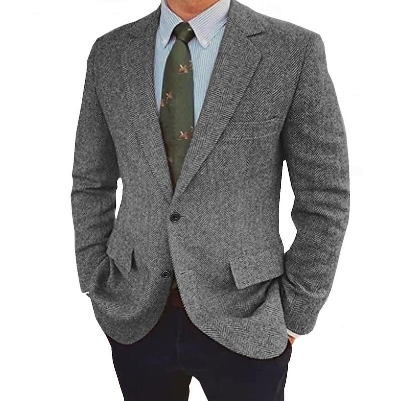 Stefan | Retro Single-Breasted Two-Buttons Jacket