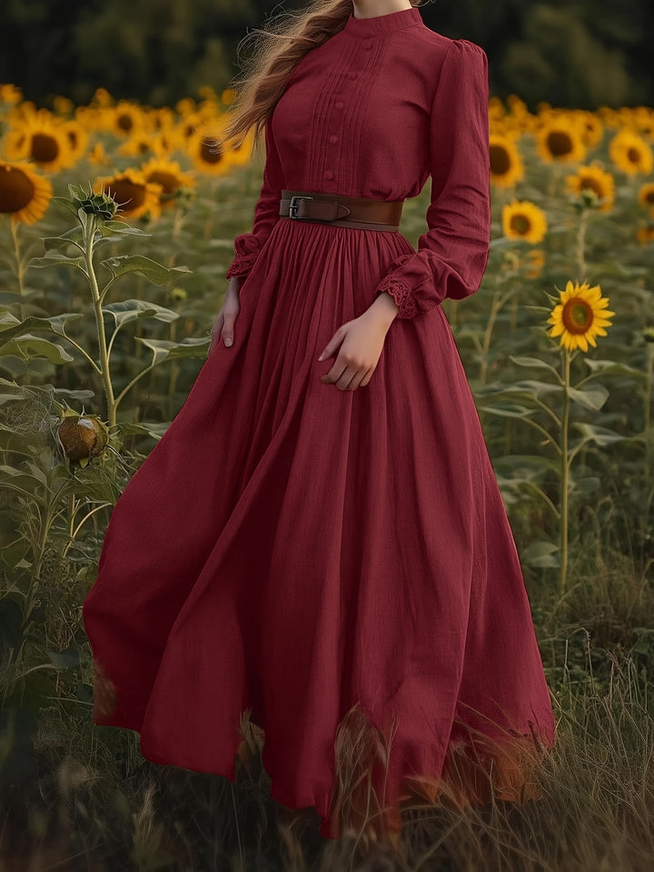 Susannah | Romantic High-Neck Maxi Dress