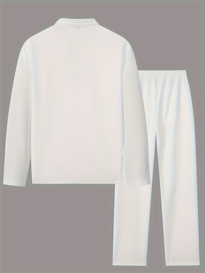 Xavier | Relaxed Waffle-Knit Two-Piece Set