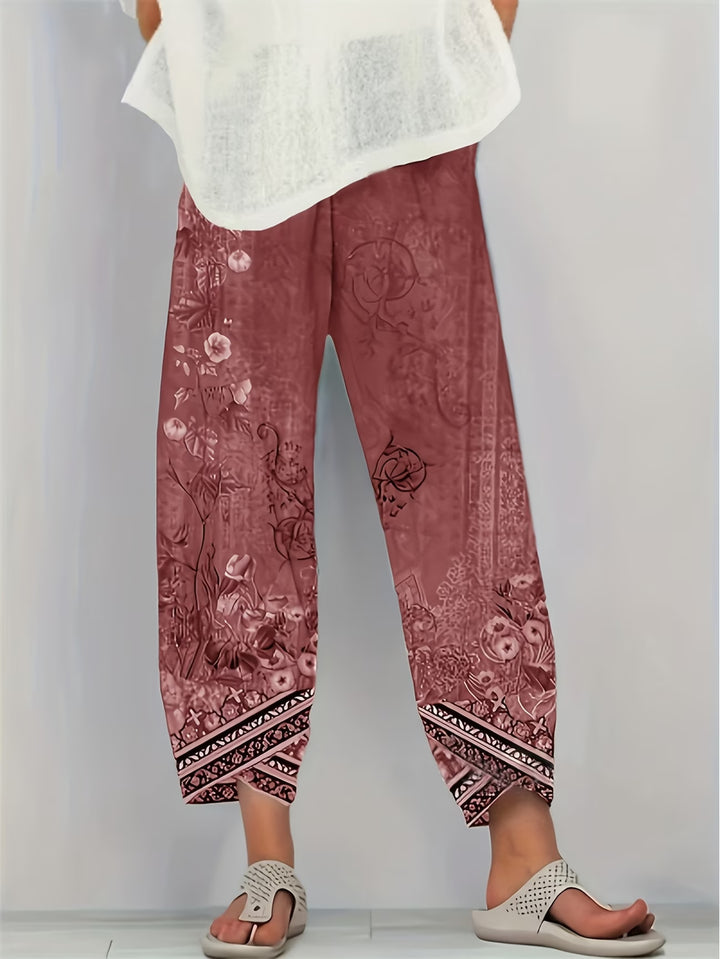 Amanda | Classic Vintage Floral Pants
