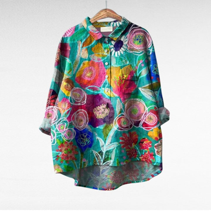 Amaya | Classic Multicolour Floral Blouse