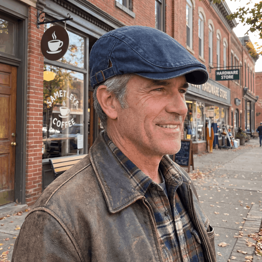 George | Classic Washed Flat Cap