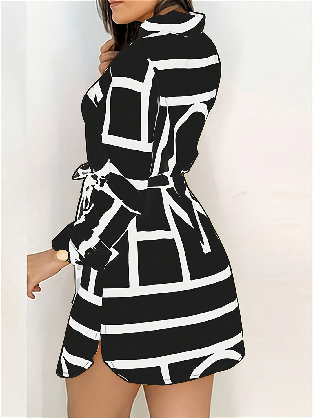 Lorena | Belted Statement Shirt Dress