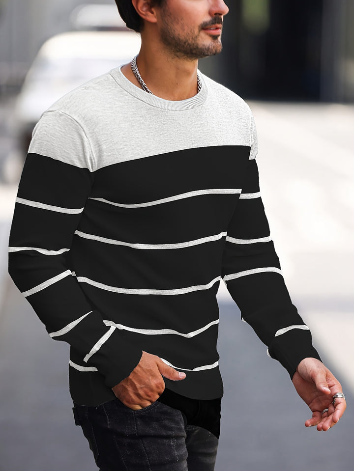 Rory | Colour-Block Striped Pullover
