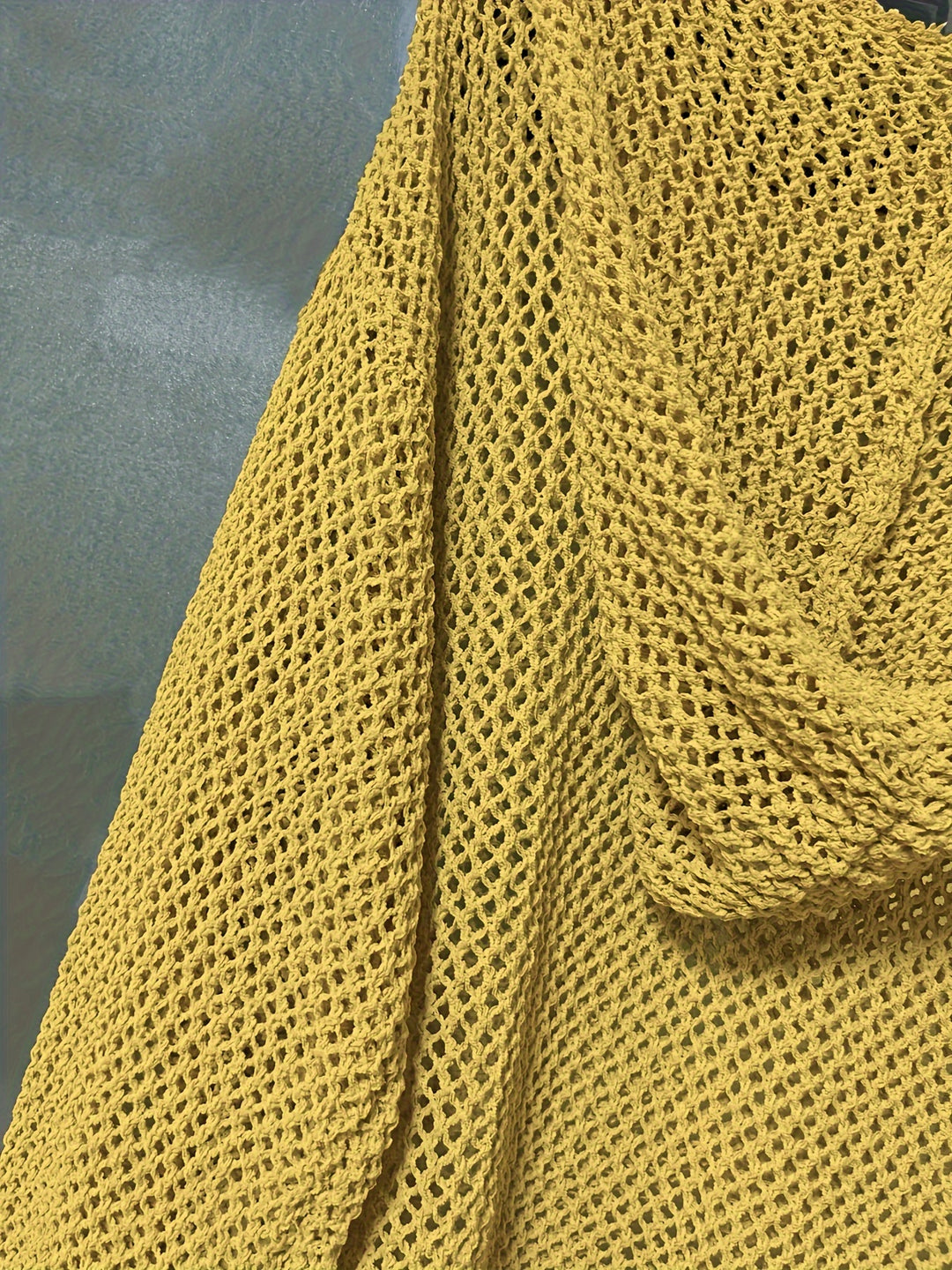Fleur | Open-Knit Hooded Sweater