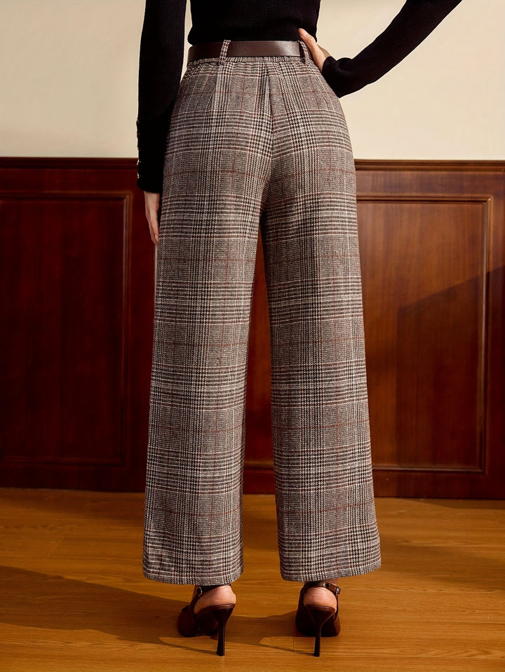 Antonia | Tailored Checked Trousers